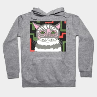 THE Cat With The Green Eyes Painting Hoodie